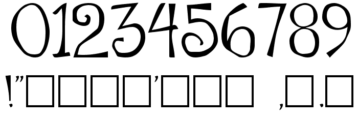 Flowerchild Plain Font OTHER CHARS