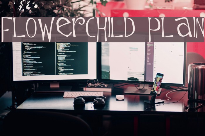 Flowerchild Plain Font examples