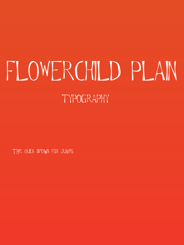 Flowerchild Plain Poster
