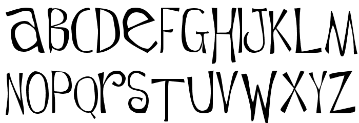 Flowerchild Plain Font LOWERCASE