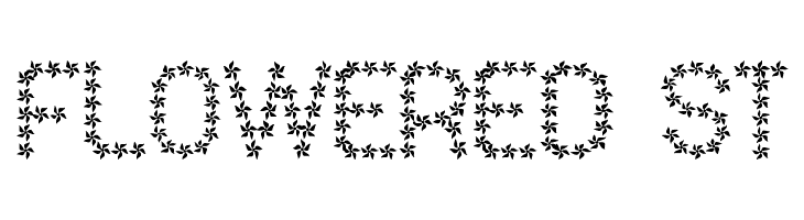 Flowered St  font caratteri gratis