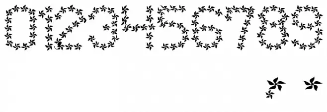 Flowered St Schriftart Anderer Schreiben