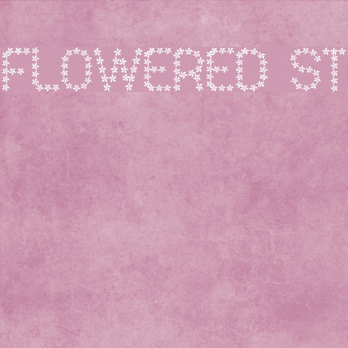 Flowered St Font examples
