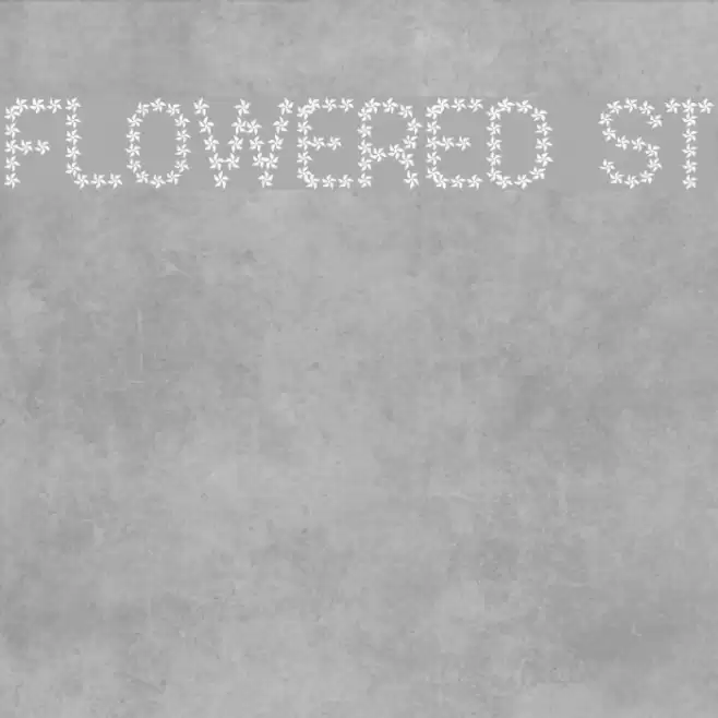 Flowered St Schriftart examples