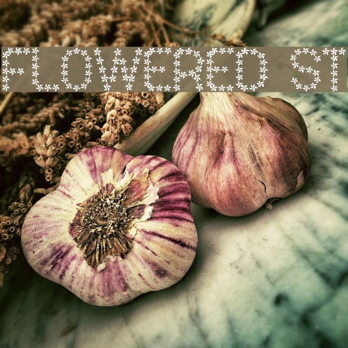 Flowered St Font examples