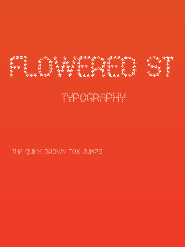 Flowered St Poster