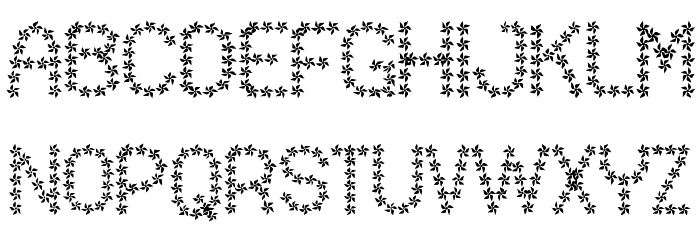 Flowered St Font LOWERCASE