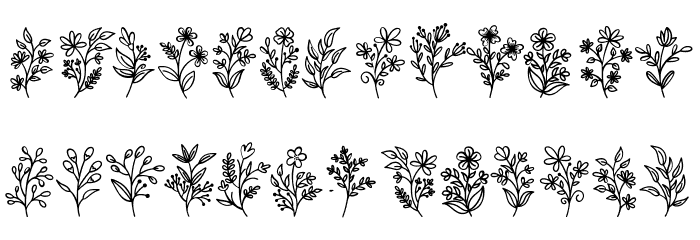 Flowering Font OTHER CHARS