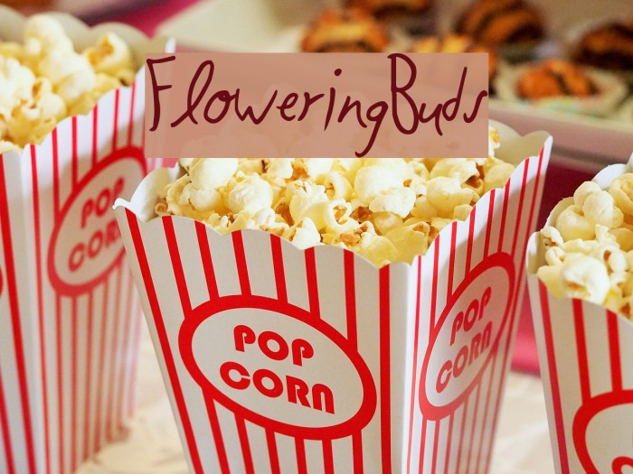 FloweringBuds Font examples