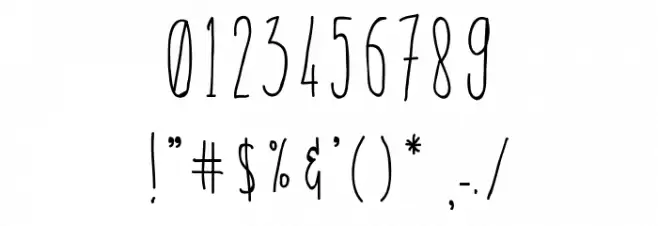 Flowerista Font OTHER CHARS