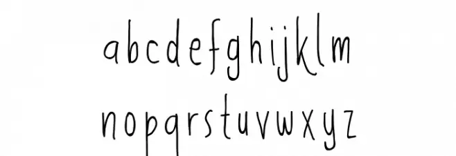 Flowerista Font LOWERCASE
