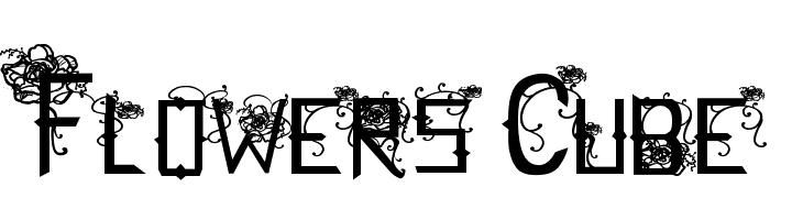 Flowers Cube Font