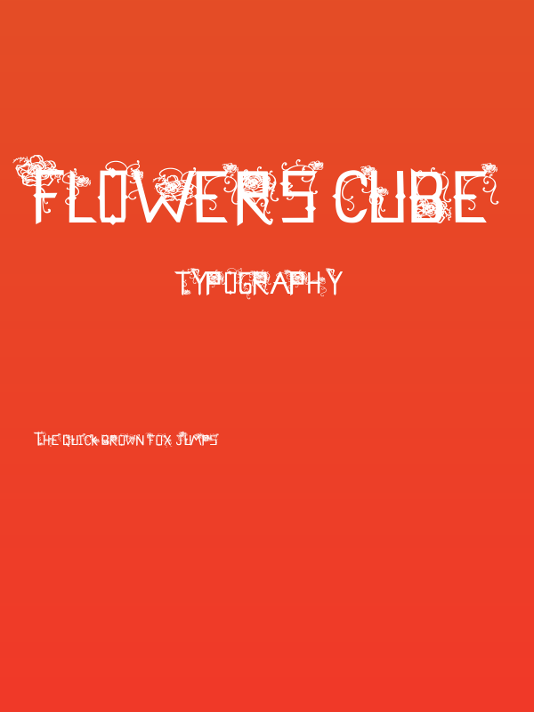 Flowers Cube Poster