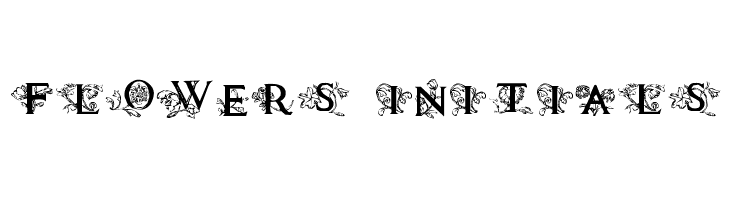 Flowers Initials  Descarca Fonturi Gratis