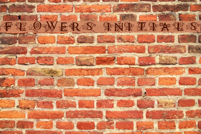 Flowers Initials Example 1