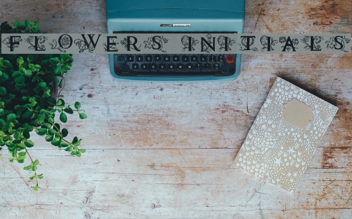 Flowers Initials Example 2