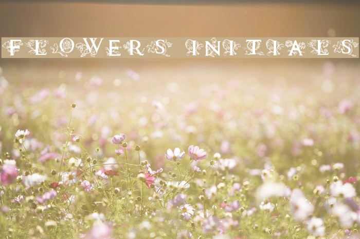 Flowers Initials Example 3