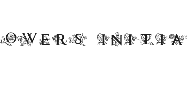 Flowers Initials Logo