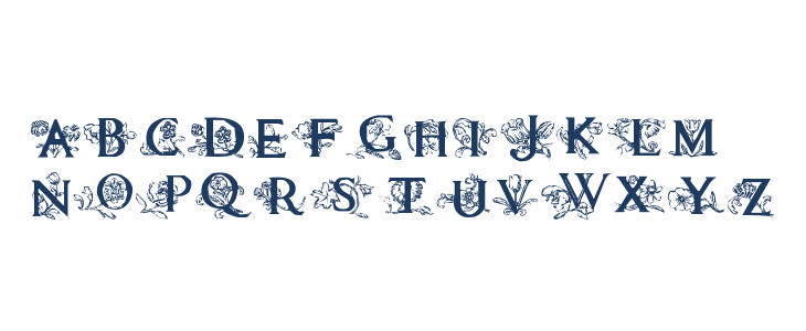 Flowers Initials Lowercase