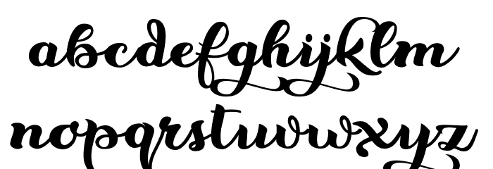 Flowers Personal Use Regular Font LOWERCASE