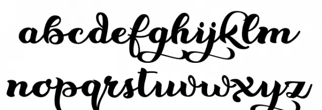 Flowers Personal Use Regular Schriftart Kleinbuchstaben