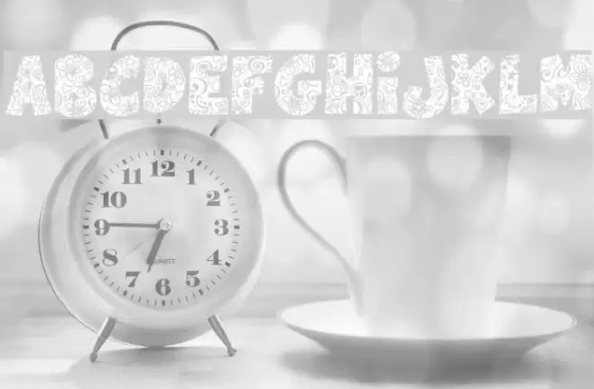 Flowers Power Nega Font examples