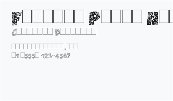 Flowers Power Nega Business Card