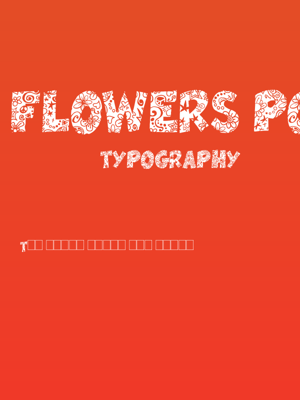 Flowers Power Nega Poster