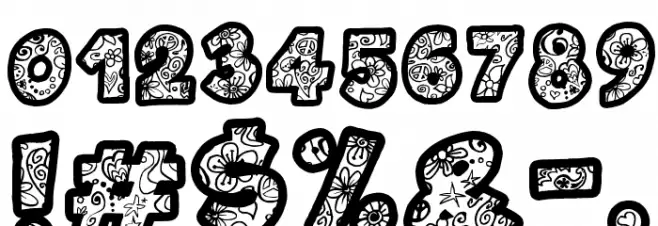 Flowers Power Font OTHER CHARS