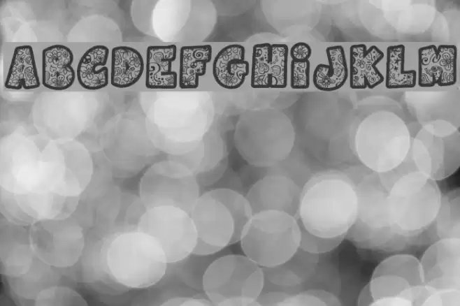 Flowers Power Font examples