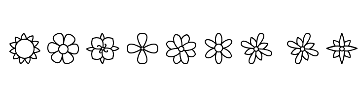 Flowers St फ़ॉन्ट