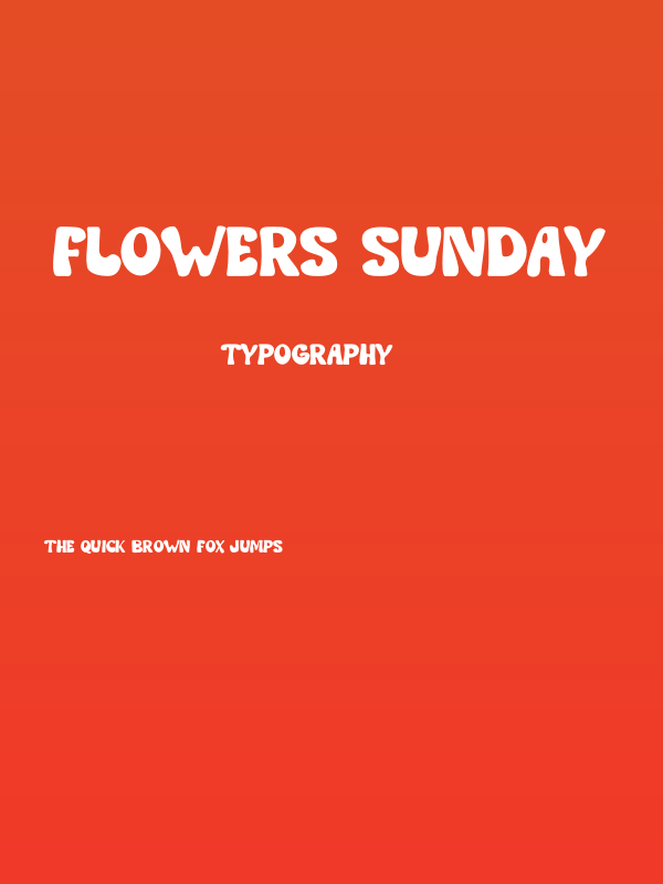 Flowers Sunday Poster