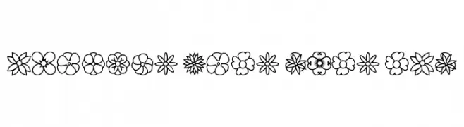 Flowers dots bats tfb  font caratteri gratis
