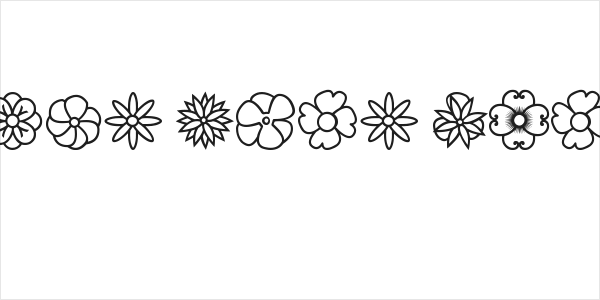 Flowers dots bats tfb Logo