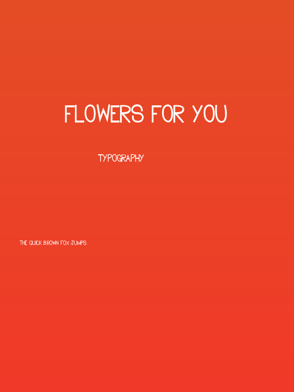 Flowers for you Poster