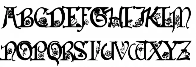 Flowers of Summer Font Litere mari