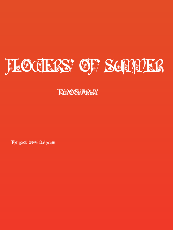 Flowers of Summer Poster