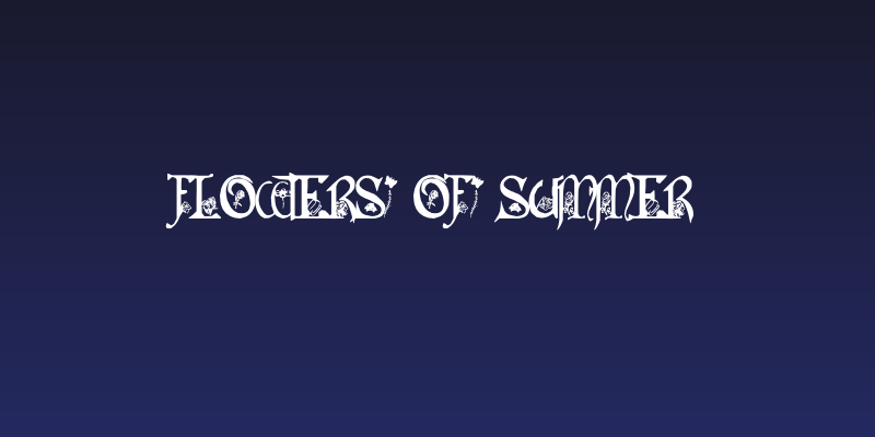 Flowers of Summer Social Header