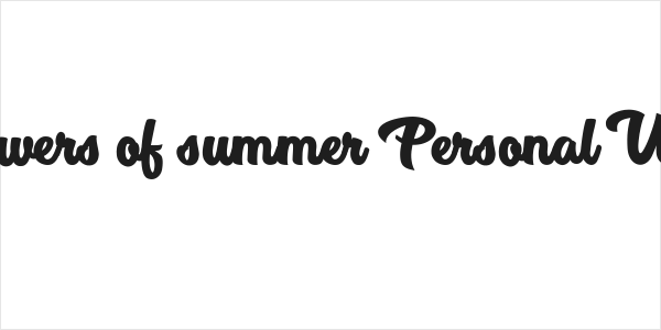 Flowers of summer Personal Use  Logo