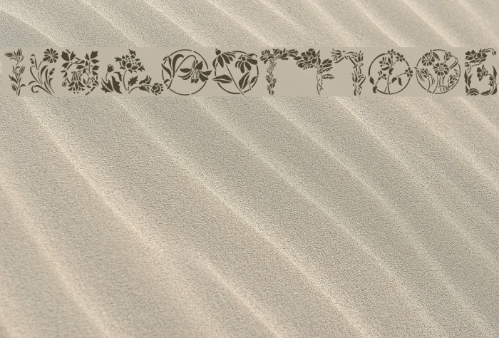 Flowers3 Font examples