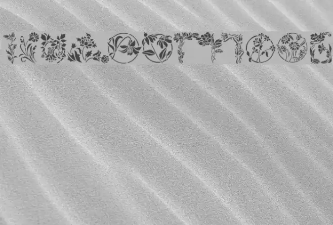 Flowers3 Font examples