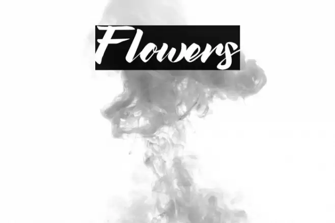 Flowers Font examples