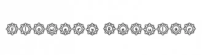Flowery Regular  Frei Schriftart Herunterladen