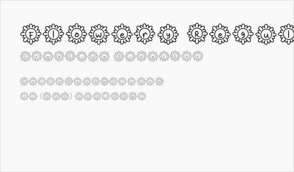 Flowery Regular Business Card