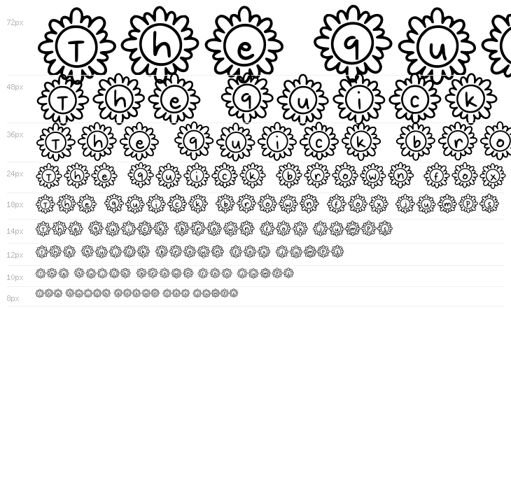 Flowery Regular Waterfall