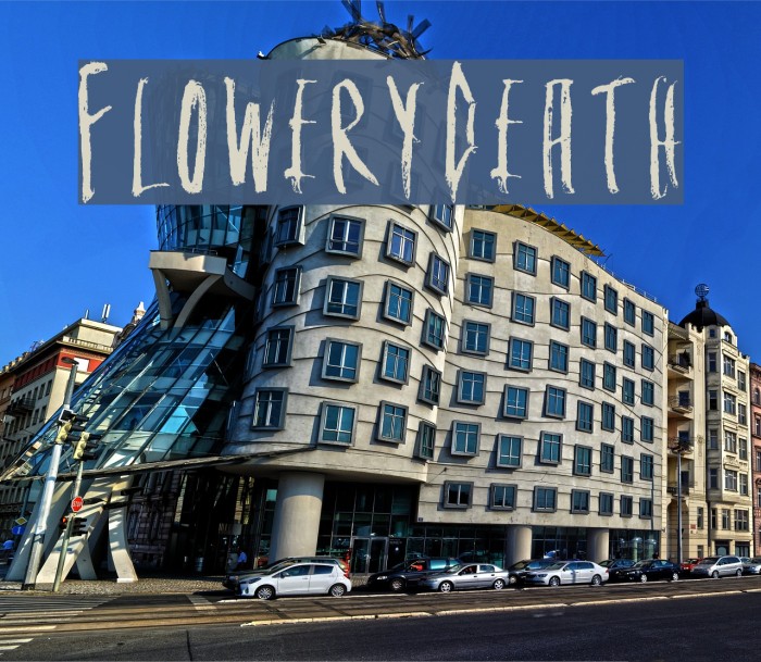 FloweryDeath Font examples