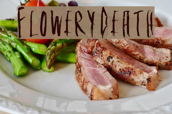 FloweryDeath Font examples