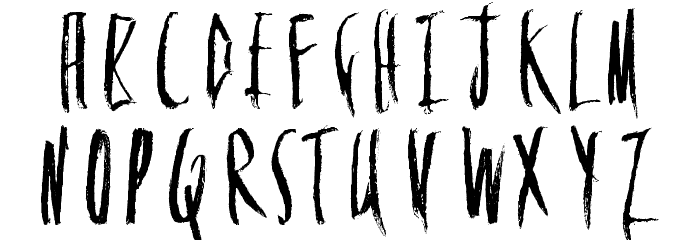 FloweryDeath Font LOWERCASE