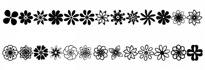 Flowery Polices MINUSCULES