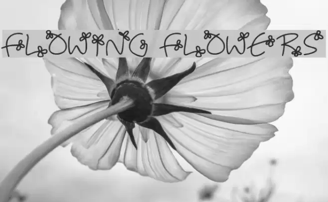 Flowing Flowers Font examples